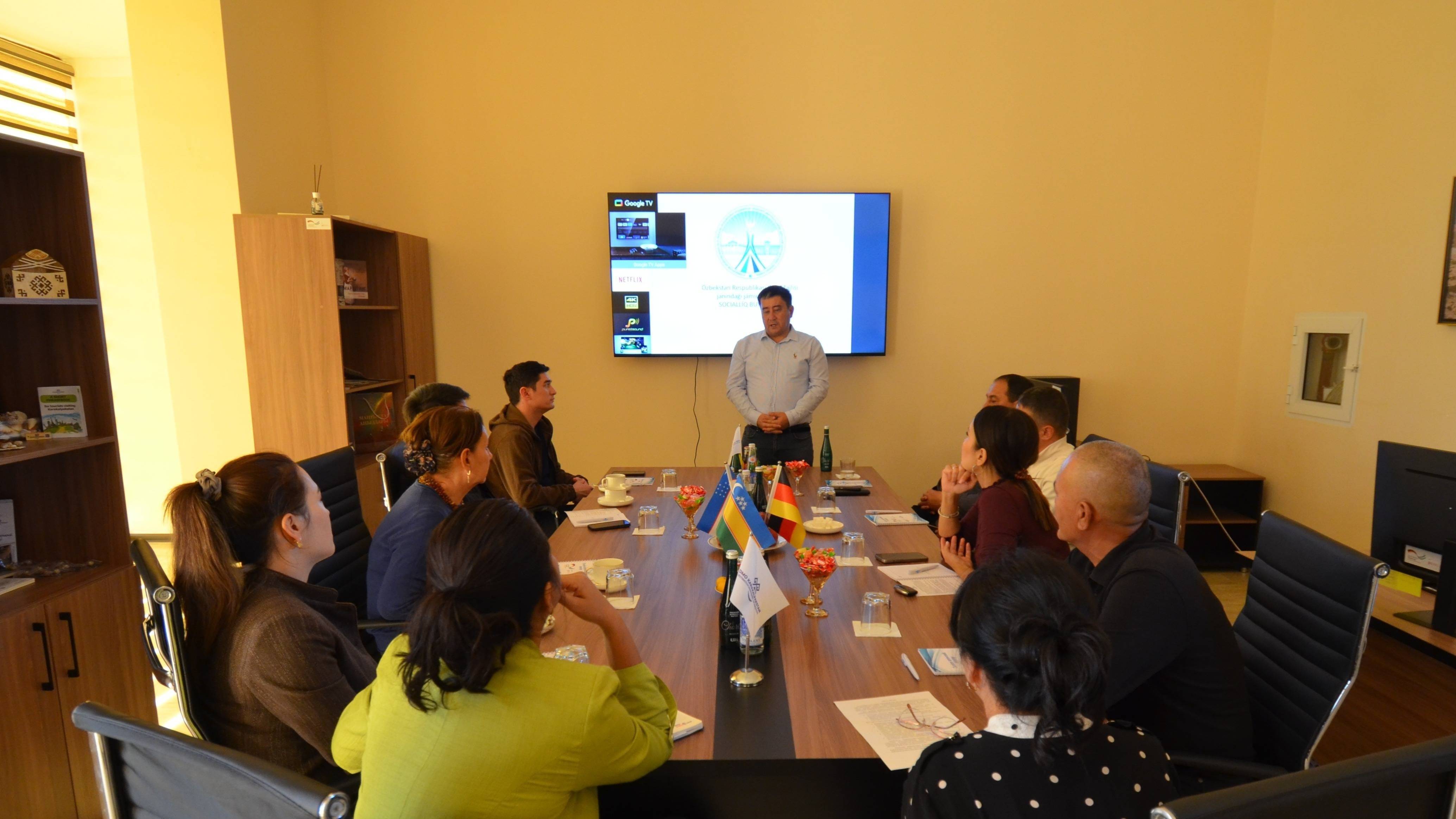 A presentation of the project "QR Gastronomic Quality: Evaluating and Improving the Gastronomic Quality of Tourist Services to Increase the Attractiveness of Karakalpakstan"